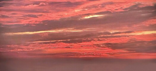 sunset in the sky