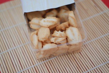 Kue Sagu Keju or Cheese Sago Cookies is Indonesian Traditional Cookies made from combination of sago flour and coconut milk