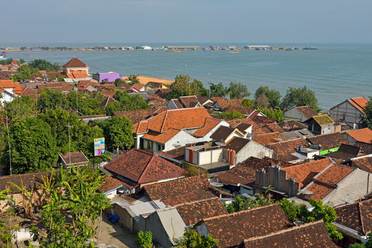 District beside the Java Sea at Rembang, Java island, Indonesia, Southeast Asia