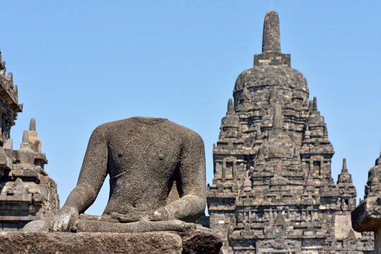 Sewu Temple Compound, 8th century Buddhist temple located at the north of Prambanan Temple Compounds, UNESCO World Heritage Site, region of Yogyakarta, Java island, Indonesia, Southeast Asia