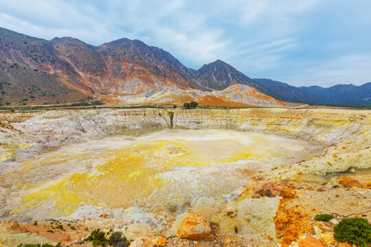 Nisyros volcano, Nisyros Island, Dodecanese Islands, Greek Islands, Greece