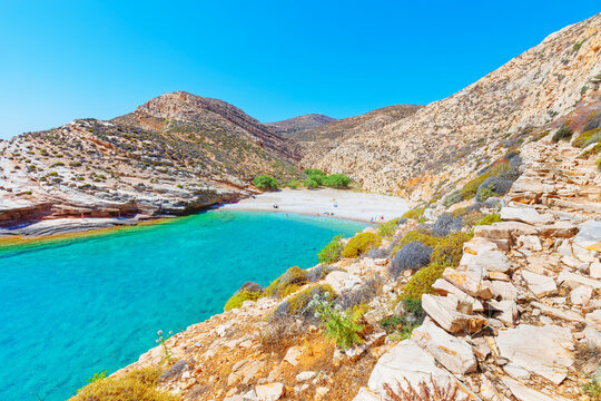 Livadaki beach, Folegandros Island, Cyclades Islands, Greek Islands, Greece