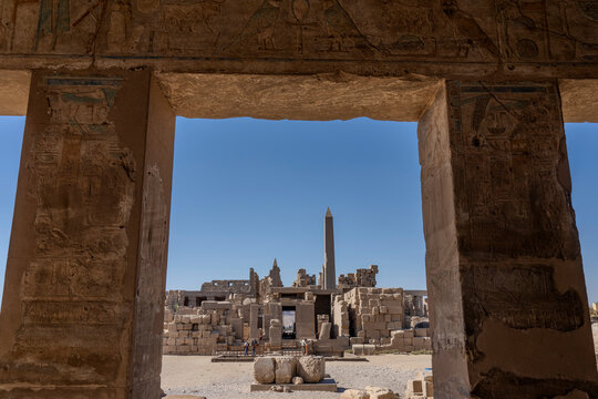 Temple of Amun, Temple complex of Karnak, UNESCO World Heritage Site, Thebes, Egypt, North Africa