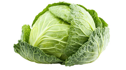 Fototapeta premium Cabbage isolated on white background, clipping path, full depth of field.