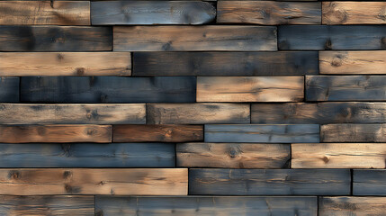 Rustic Reclaimed Wood Wall Texture: A Dark, Aged, and Distressed Wooden Background Image