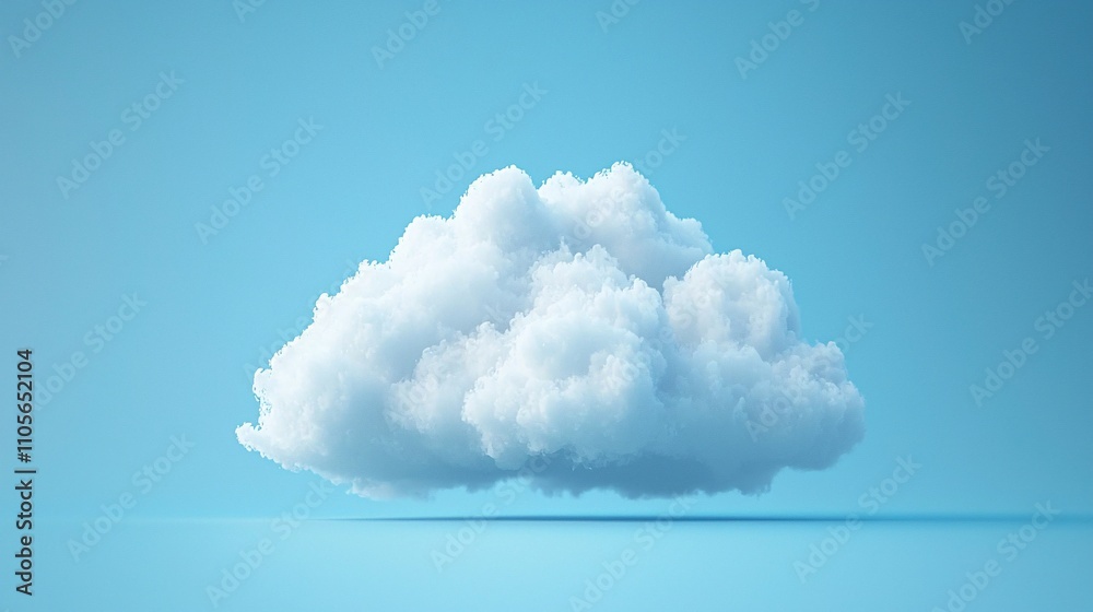 Aufkleber A cloud-based system interface demonstrating secure technology integration for enterprises Stock Photo with side copy space