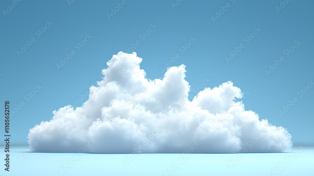 Aufkleber A cloud-based system interface demonstrating secure technology integration for enterprises Stock Photo with side copy space