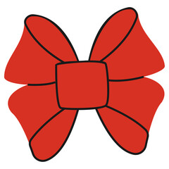 red bow isolated
