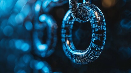 A secure login system interface symbolizing trust and reliability in technology integration Stock Photo with side copy space
