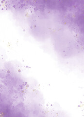 Abstract purple watercolor on white background, hand painted. artistic design templates for invitations , posters, cards, covers, wedding invitation or birthday.