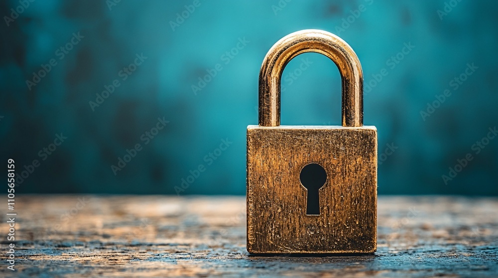 Aufkleber An advanced AI-driven cybersecurity system protecting business intellectual property Stock Photo with side copy space