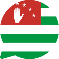 Chat Icon on Abkhazia Flag