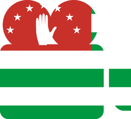 Abkhazia Flag on Documenrty icon