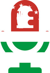 Abkhazia Flag on Microphone icon