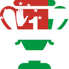 Abkhazia flag on Victory bag