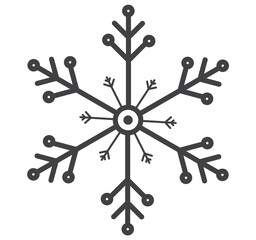 snowflake on a white background