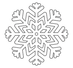 snowflake on white background
