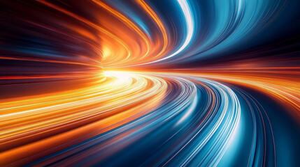 Abstract colorful flowing lines business technology theme background