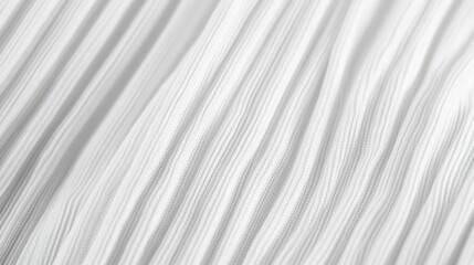 Obraz premium Luxurious White Ribbed Fabric Texture: Soft, Elegant Textile Background