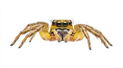Macro Close Up Photography of Jumping Spider with Intricate Details and Alien Like Features