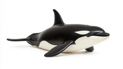 Fototapeta premium Mighty Orca Slicing Through the Ocean Depths