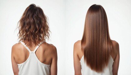 Comparison of Hair Between Curly and Straight