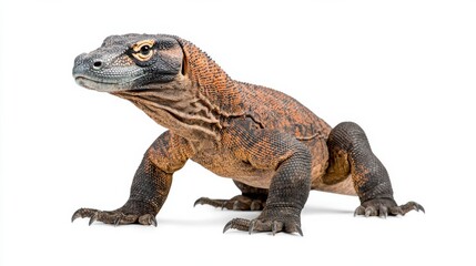 Fototapeta premium Close up View of a Fearsome Reptilian Predator in its Natural Habitat