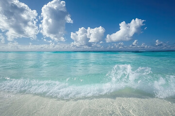 Wave patterns on the ocean surface from a gentle breeze