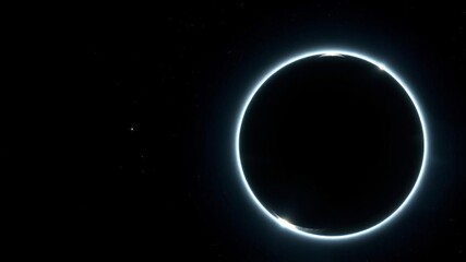 A stunning photo capturing the rare phenomenon of a lunar eclipse with the earth's halo visible in the background, symbolizing the beauty and mystery of our universe, space, solar system, moon phases