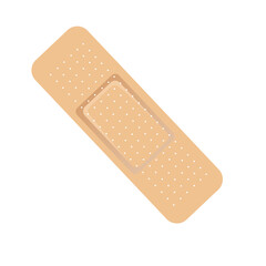 Medical hansaplast icon vector. Medical hansaplast plaster for wound isolated
