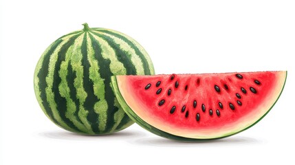 Fresh and Juicy Watermelon Still Life
