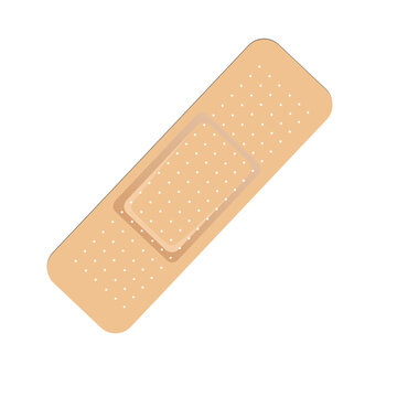 Medical hansaplast icon vector. Medical hansaplast plaster for wound isolated
