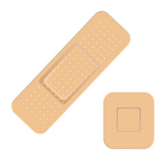 Medical hansaplast icon vector. Medical hansaplast plaster for wound isolated