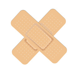 Medical hansaplast icon vector. Medical hansaplast plaster for wound isolated