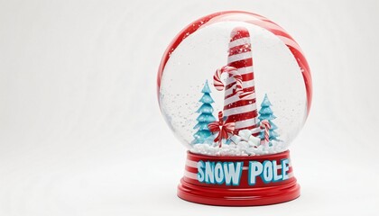 Snow Pole and Candy Cane Christmas