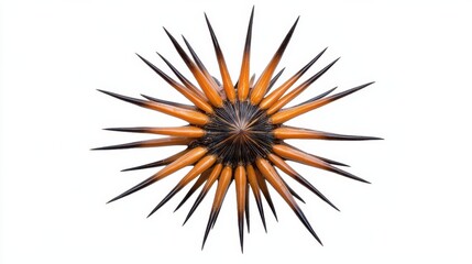 Fototapeta premium Vibrant Geometric Explosion of Sharp Spikes in Radial Pattern
