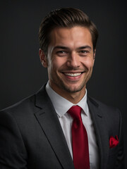 Distinguished Business Leader with a Focused Expression