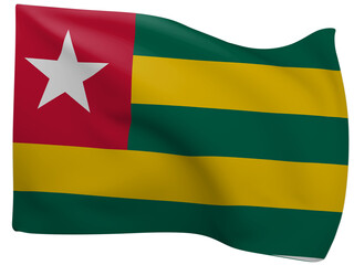 3d Flags Of Togo.