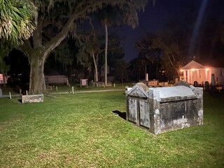 St. Augustine cemetery at Night
