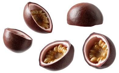 PNG Chocolate vine fruits cut open showing seeds