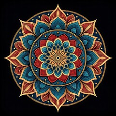 Beautiful colorful mandala design pattern background