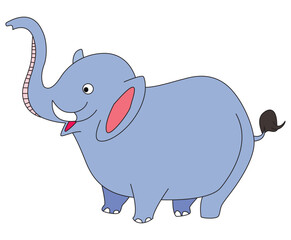 A smile elephant illustration