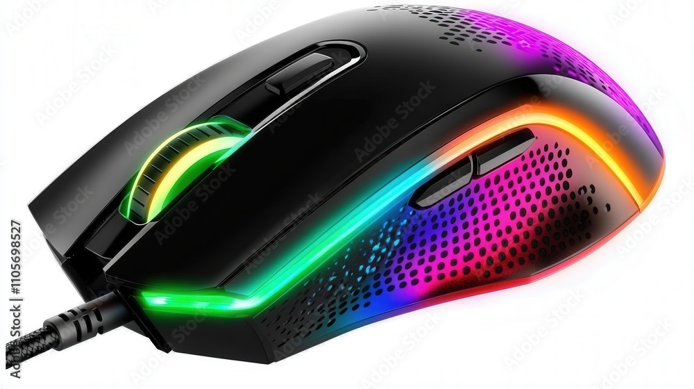 Aufkleber a mouse with adjustable dpi settings for precise control over movement speed. ideal for both general