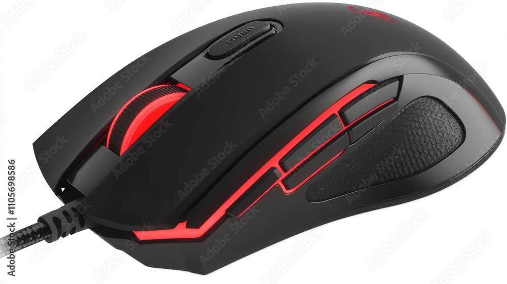 Aufkleber a mouse with adjustable dpi settings for precise control over movement speed. ideal for both general