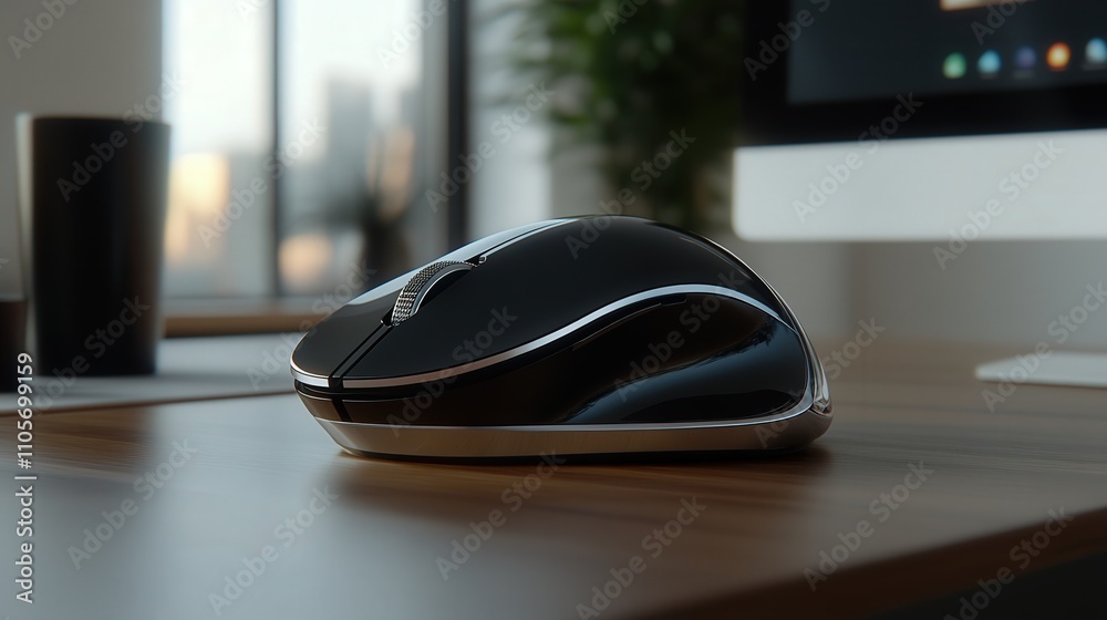 Aufkleber A multi-functional mouse with a built-in scroll and touchpad feature, offering versatility for users who prefer a combination of both functions.