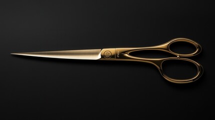 A pair of tailor scissors with long, slender blades designed for precise cutting of fabric.