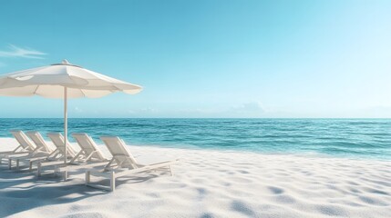 Obraz premium 地中海風の海辺の風景