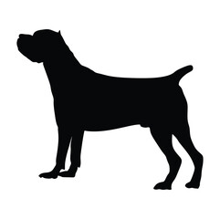 Dog Cane Corso silhouette 