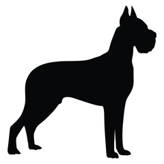 Giant  schnauzer dogs. Vector Illustration