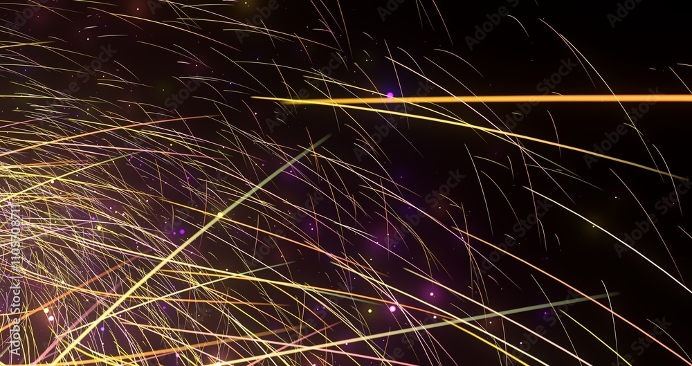 Aufkleber light wave background, 3d rendering, abstract background